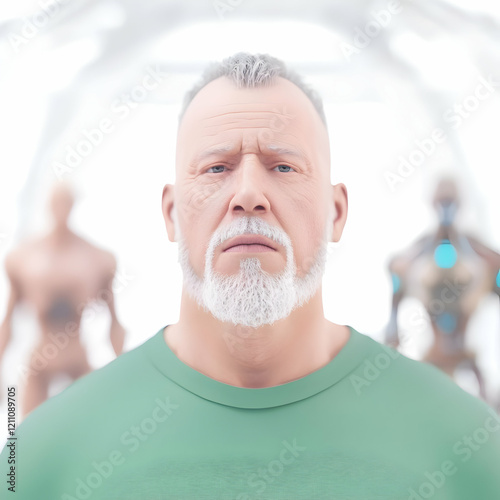 3D Render of a Serious Olde...