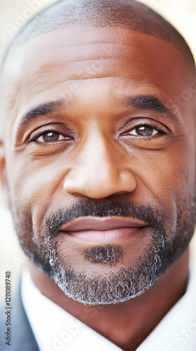 Close-up Portrait of a Man ...