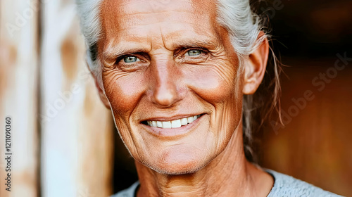 Close-up Portrait of a Smil...