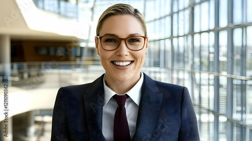 Confident Businesswoman Smi...