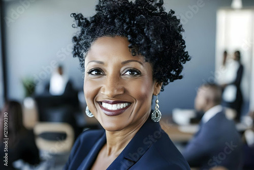 Confident Businesswoman Smi...
