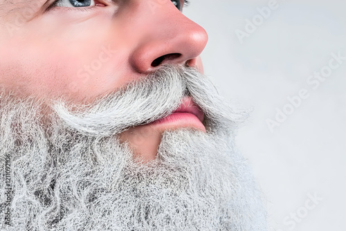 Close-up of a man with a lo...