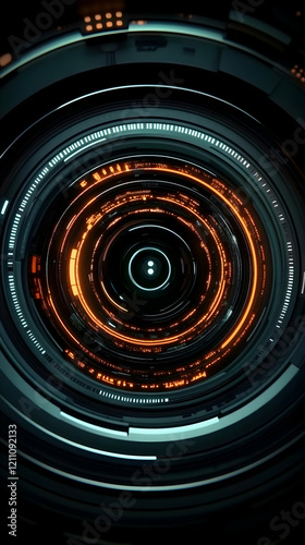 Futuristic Circular Device ...