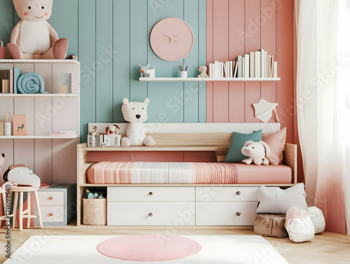Cozy Kid's Bedroom Interior...