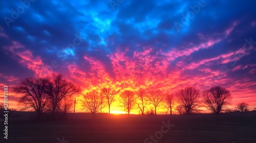 Vivid Sunset Paints the Sky...