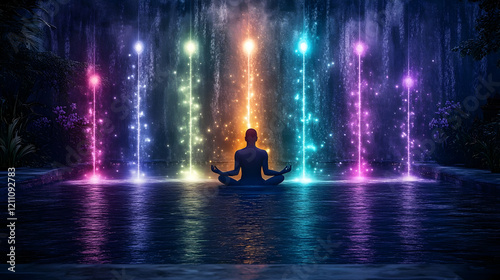 Person Meditates Peacefully...