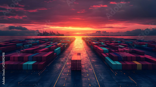 Cargo Ship Passes Through R...