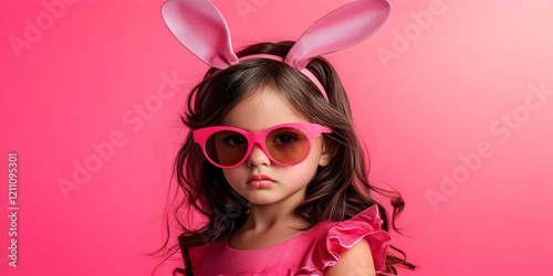 Stylish Child Wears Pink Bu...