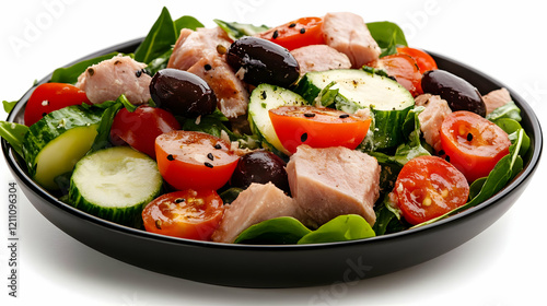 Fresh Tuna Salad with Cucum...