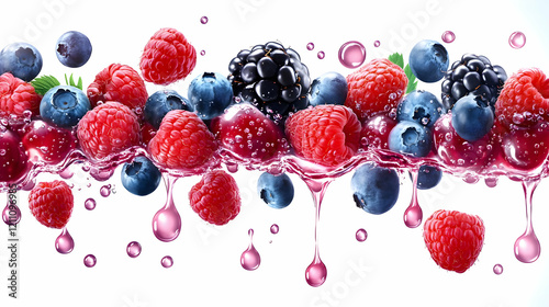 Fresh Mixed Berries Splashi...