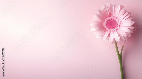 Single Pink Gerbera Daisy S...