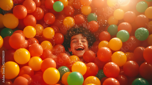 Happy Child Laughs and Play...