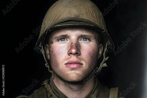 Portrait of a Soldier Weari...