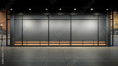 Empty Storefront with Large...