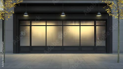 Elegant Storefront with Lar...