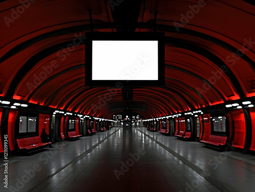 Empty Underground Subway St...
