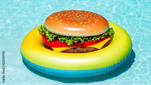 Inflatable Cheeseburger Poo...