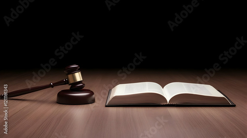 Gavel and Open Book Rest on...