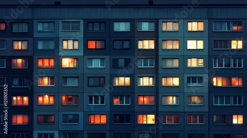 Apartment Building Facade S...
