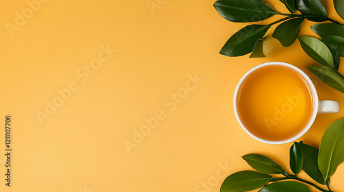 A Cup of Tea Sits Peacefull...