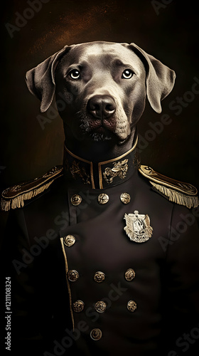 Majestic Canine Portrait: D...