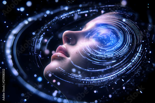 Digital Art of a Woman with...