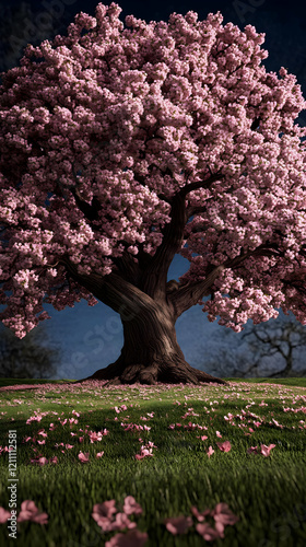 Blooming Cherry Blossom Tre...
