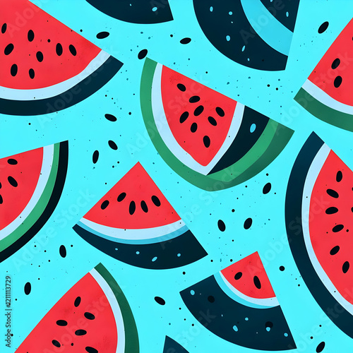 Vibrant Watermelon Slices F...