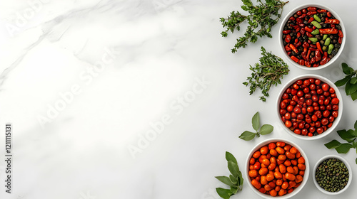 Colorful Spices and Herbs B...