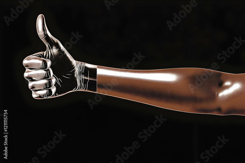 3D Rendered Hand Showing Th...