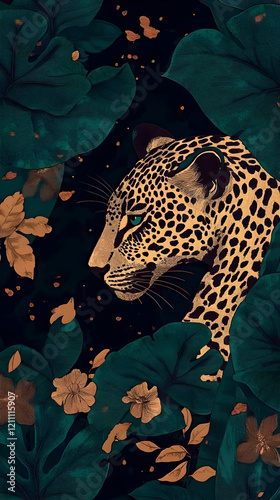 Leopard illustration emerge...