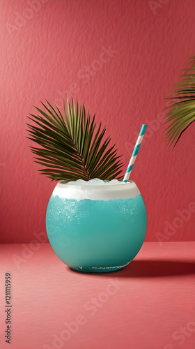 Refreshing Turquoise Cockta...