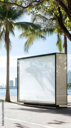 Blank Billboard Display Sta...