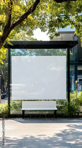Blank Billboard Mockup in a...