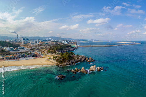Canvastavla 추암,추암해수욕장,방파제,동해항,동해시,강원도