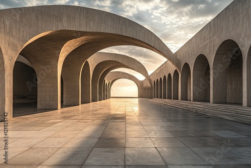 Sunset Archway Plaza  Desert  Architectural Design
