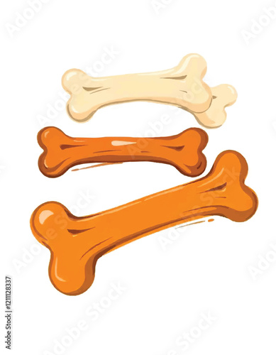 dog bone isolated on white
