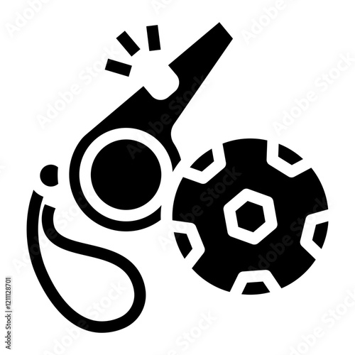 whistle Solid icon