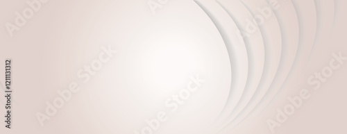 Beige background with gradient texture. The background features subtle, curved lines. Beige color enhances the background's elegance. Abstract minimal curved layered texture background vector