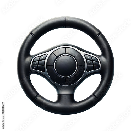 Steering wheel cover isolated on transparent background