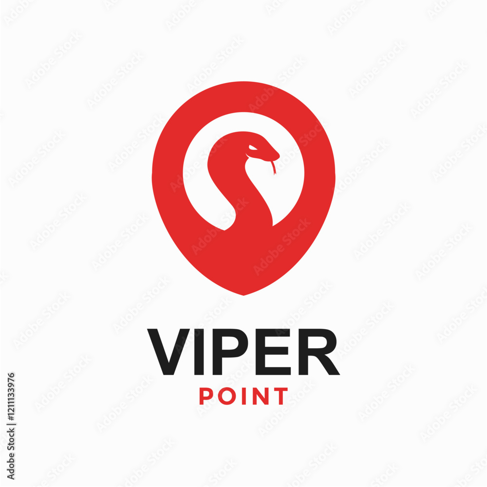 viper point simple logo in negative space viper point simple logo in negative space