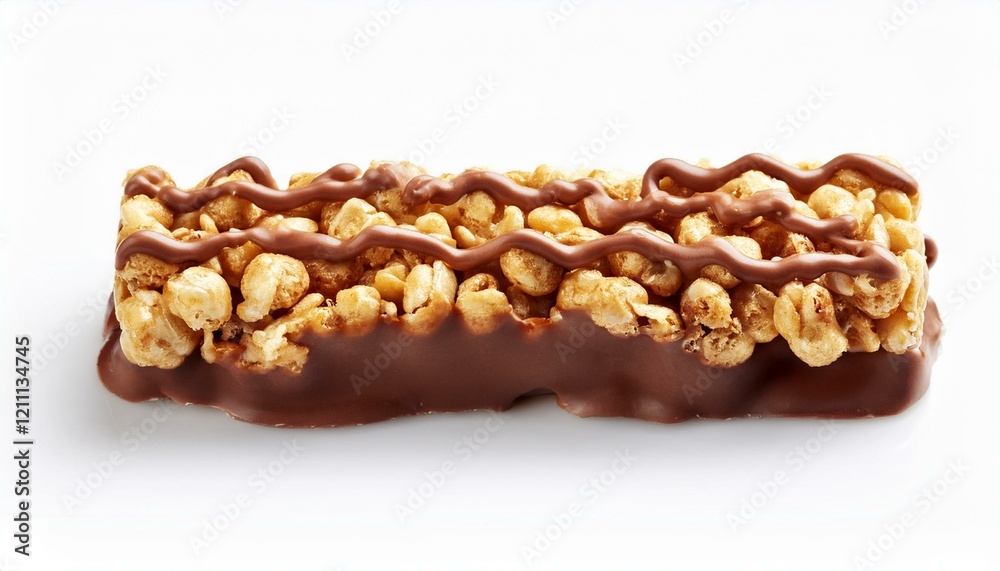 Fototapeta premium Chocolate-Covered Cereal Bar