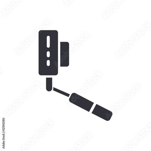 Action camera solid icons, minimalist vector illustration ,simple transparent graphic element .Isolated on white background