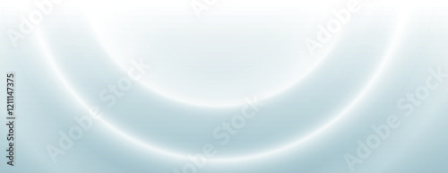 Soft blue background with a smooth gradient and subtle curved lines. The blue background has a calming, airy texture. Gradient wave background vector. Blue background.