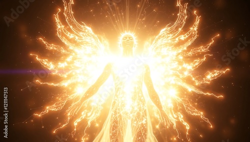 an angel or luminous being of light