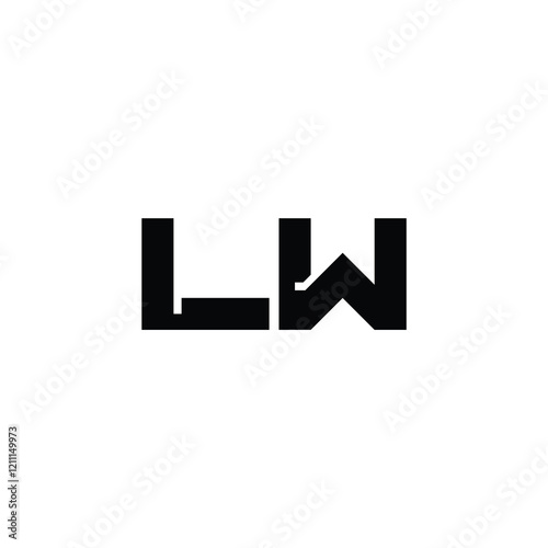 Free Download LW monogram logo design letter text name symbol monochrome logotype alphabet character simple logo - GFXLoad