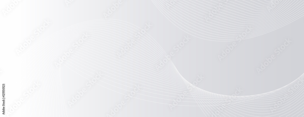 The background is a smooth gradient with a white background featuring subtle white wave patterns, creating a modern, minimalist texture. Wave background vector. Silver background. The background is a smooth gradient with a white background featuring subtle white wave patterns, creating a modern, minimalist texture. Wave background vector. Silver background.
