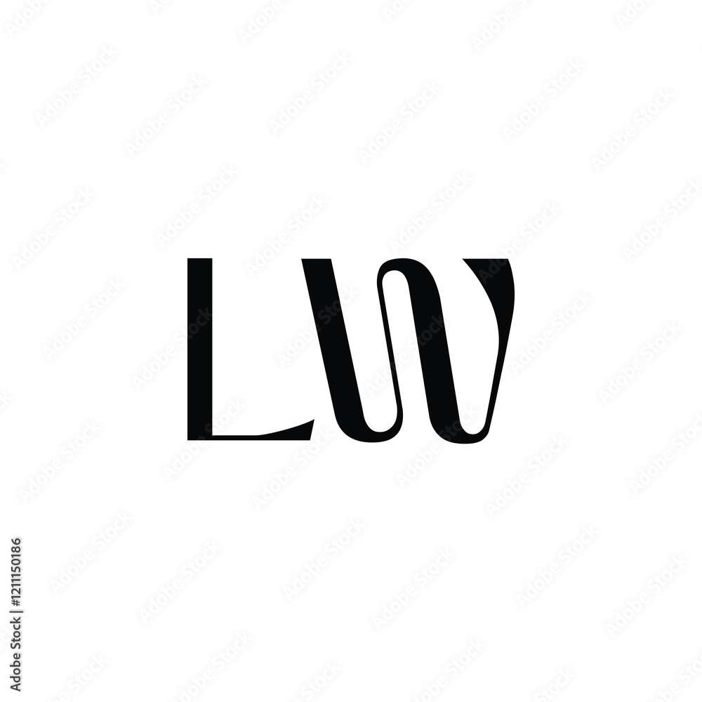 LW monogram logo design letter text name symbol monochrome logotype alphabet character simple logo LW monogram logo design letter text name symbol monochrome logotype alphabet character simple logo
