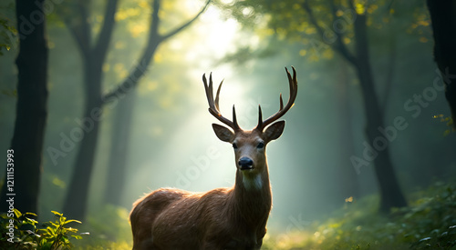 Tapety artystyczne deer in the woods