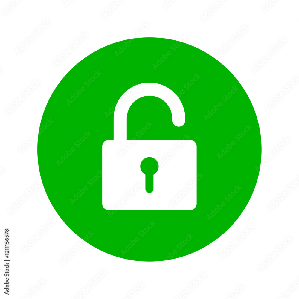 Unlocked padlock icon Unlocked padlock icon
